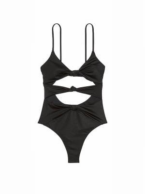 Black Victoria Secret Nero Knottedsuit Swimsuits | OCAXB1039