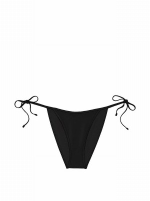Black Victoria Secret Nero Tie Side Archive Bikini Bottom | GKHWL6079