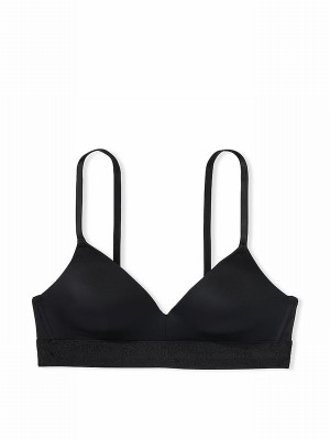 Black Victoria Secret Non WiLightly Lined Bras | YMCHG6179