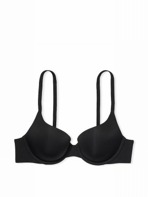 Black Victoria Secret Plain Full Cup Push Up Bras | HKOLR0769
