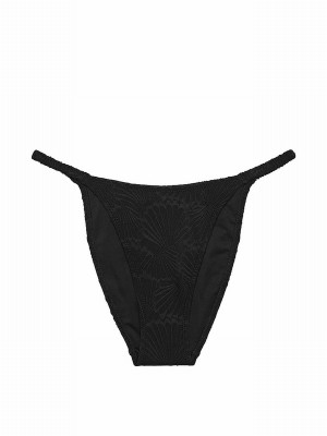 Black Victoria Secret Pure Cheeky Bikini Bottom | MUYXL0592