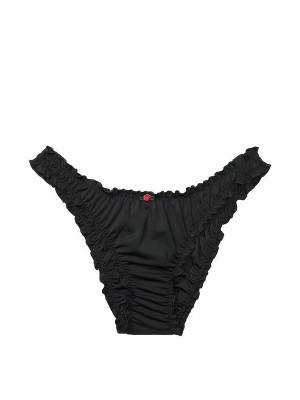 Black Victoria Secret Pure Cheeky Frankies Hudson Bikini Bottom | GOPKI9261