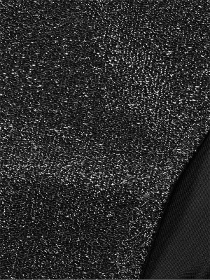 Black Victoria Secret Pure Cheeky Shimmer High Waist Cheeky Bikini Bottom | UBFPC7614