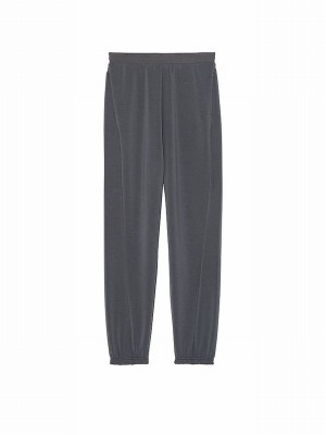 Black Victoria Secret Pure Cuffed VSX Featherweight Knit Joggers | GQBWH5917