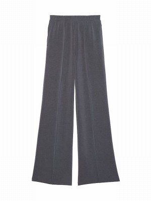 Black Victoria Secret Pure Modal Wide Leg Joggers | SXWTA9435