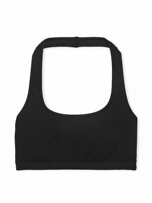 Black Victoria Secret Pure Seamless Low Impact Bras | WCQXH5197