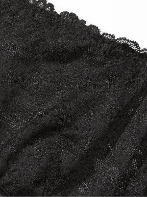 Black Victoria Secret Pure Unlined Demi Lace Bras | KHBNY9815