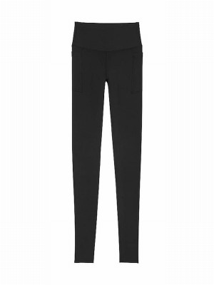 Black Victoria Secret Relay Compression Leggings | OKGUE1295