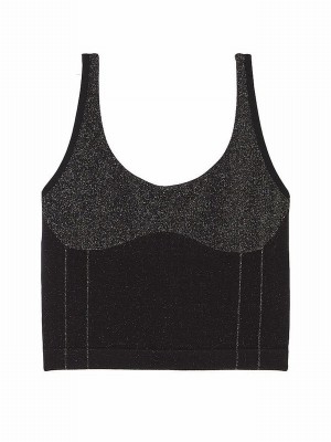 Black Victoria Secret Seamless Tops | KFVCL8625