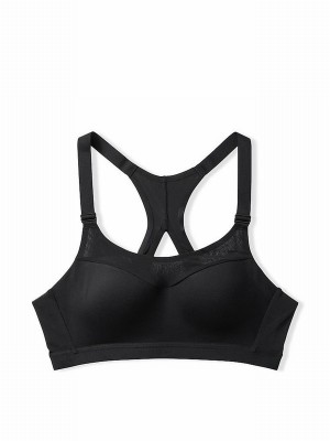 Black Victoria Secret Smooth Lightly Lined High Impact Sports Bra | ROKGF5062