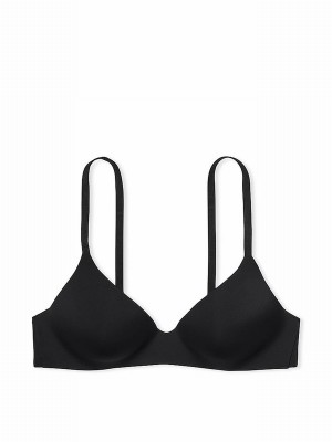 Black Victoria Secret Smooth Non WiLightly Lined Bras | LZQDA2638