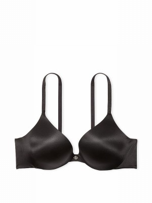 Black Victoria Secret Smooth Obsessed Push Up Bras | QAXWD0631