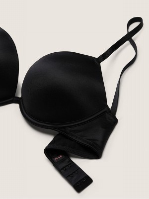 Black Victoria Secret Smooth Super Push Up Bras | BSRCU8694