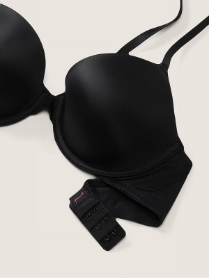 Black Victoria Secret Smooth T Shirt Bras | NOHKB0714