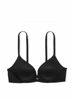 Black Victoria Secret So Obsessed Non WiPush Up Bras | YVUEF3059