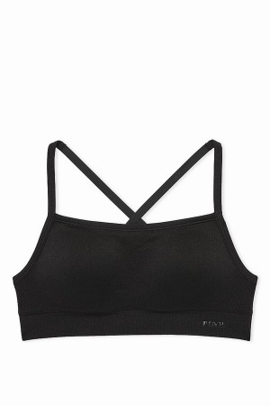 Black Victoria Secret Sports Bras | FPNAU3259