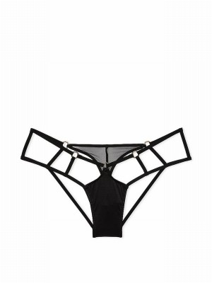 Black Victoria Secret Strappy Cheeky Underwear | HPEXS0149