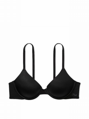 Black Victoria Secret T Shirt Bras | IYXEB7634