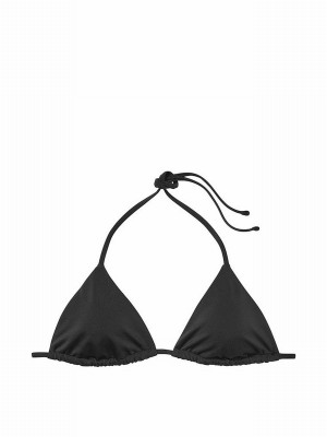Black Victoria Secret Triangle Bikini Top | AOSQV3167