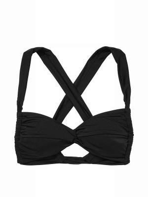 Black Victoria Secret Twist Multiway Halterneck Bikini Top | RYOKC0184
