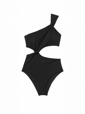 Black Victoria Secret Twistsuit Swimsuits | ORQCV7896