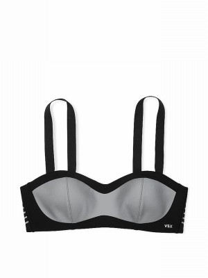 Black Victoria Secret VSX Fearless Reflective Balcony Bras | NCBSE8263