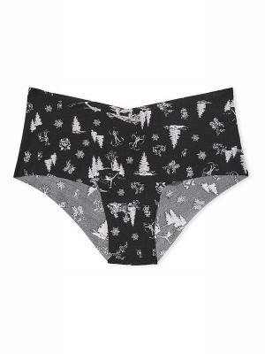 Black Victoria Secret Winter Cheeky Underwear | JKWSY8405