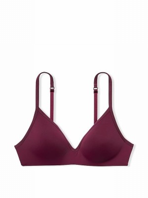 Black / Red Victoria Secret Kir With Mini Logo Non WiLightly Lined Bras | CDFSV3076