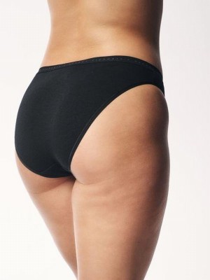 Black / White / Beige Victoria Secret Nude Bikini Logo 4 Pack Underwear | DBNPL9148