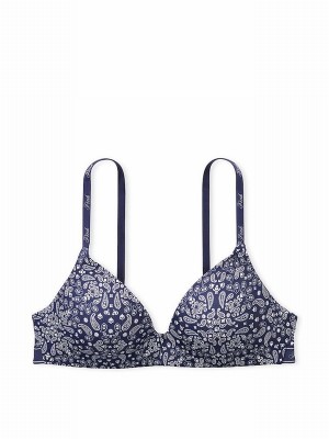 Blue Victoria Secret Bandana Non WiPush Up Bras | AFLUH0146