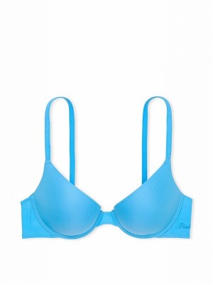 Blue Victoria Secret Castaway Push Up Bras | RGIUA1789
