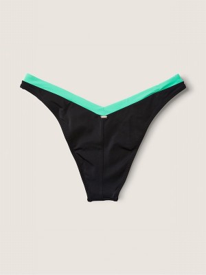 Blue Victoria Secret Cornflower Colour Block Cheeky Bikini Bottom | XFRJT2108