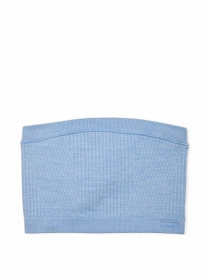 Blue Victoria Secret Denim Seamless Strapless Low Impactlette Bras | WFXEZ2387