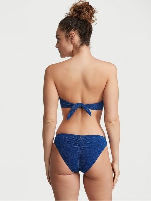 Blue Victoria Secret Diver Cheeky Shimmer Bikini Bottom | EORWL3019