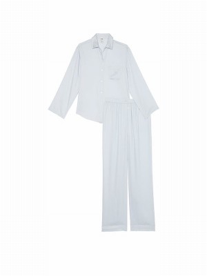 Blue Victoria Secret Hydrangea Diamante Long Nightwear | UOLRS8193