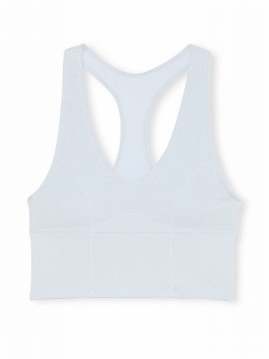 Blue Victoria Secret Hydrangea Shine Sports Bra | JWFAQ6905