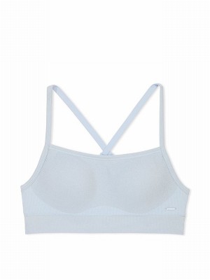 Blue Victoria Secret Hydrangea Shine Sports Bra | PFCNO6917
