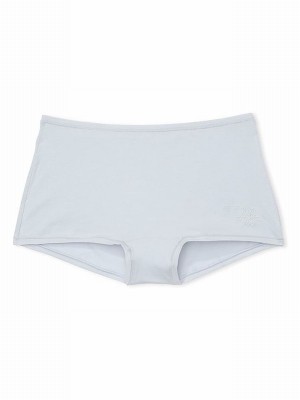 Blue Victoria Secret Hydrangea Snowflake Cotton Boyshort Underwear | ELXSB8674