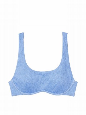 Blue Victoria Secret Wild Grass Bikini Top | CHYMP7923