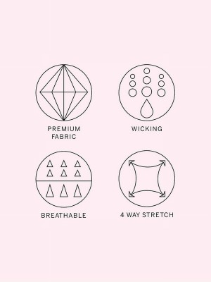 Blue / Light Victoria Secret Velvet Morning 7/8 Length VS Elevate Compression Leggings | FOXRB5207