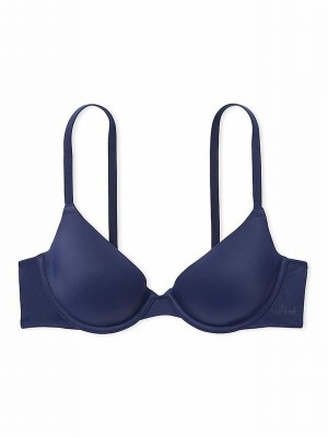 Blue / Navy Victoria Secret Midnight T Shirt Bras | LRPMY0384