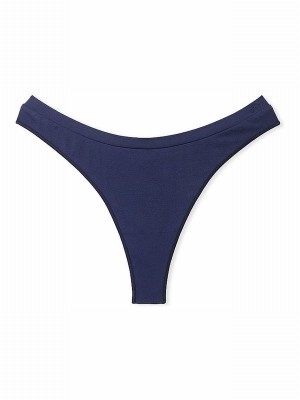 Blue / Navy Victoria Secret Midnight Thong Underwear | NEZMW8269