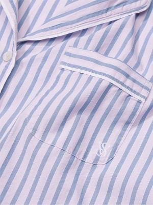 Blue / Stripes Victoria Secret Cotton Nightwear | NOXFZ2064