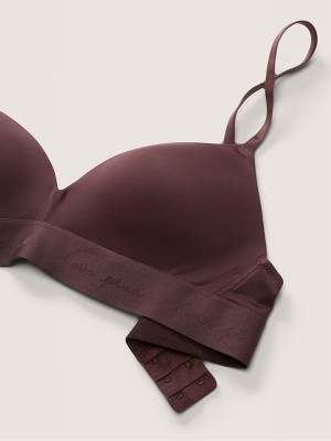 Brown Victoria Secret Burnt Umber Smooth Non WiPush Up Bras | GVLYN5894