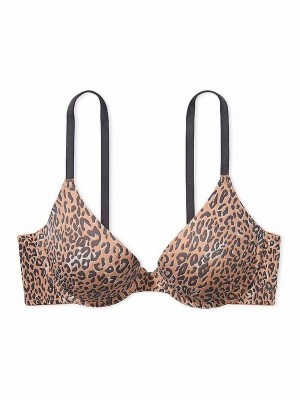 Brown / Leopard Victoria Secret Push Up Bras | XRYGD5328