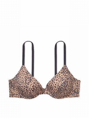 Brown / Leopard Victoria Secret T Shirt Bras | DZGQP4175