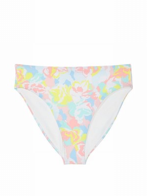 Camo / Blue Victoria Secret Camo Floral High Waisted Bikini Bottom | IHAYK9581