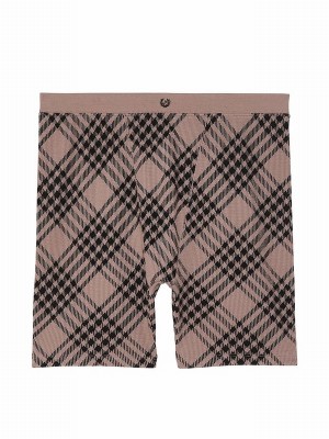 Coffee / Brown Victoria Secret Iced Coffee Thermal Boxer Nightwear | PULSC8673