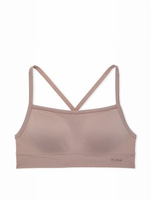 Coffee / Brown Victoria Secret Iced Coffee Sports Bra | ZDMST6250