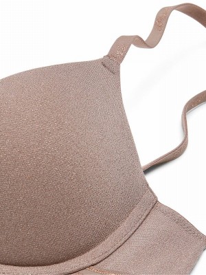 Coffee / Brown Victoria Secret Iced Coffee Push Up Bras | LYUJB4908